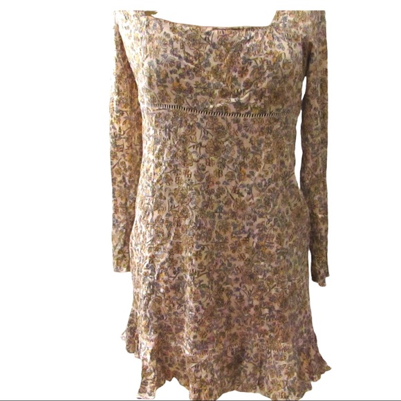 NWOT FREE PEOPLE BOHEMIAN MINI DRESS FLORAL PRINT - Picture 11 of 11